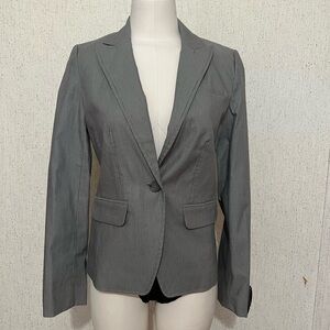 Banana Republic Women's Grey with white stripes Blazer Size 0